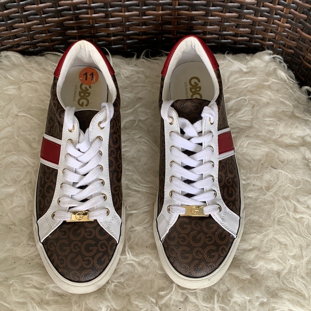BCBG Los Angeles Signature Men Cognac Sneakers